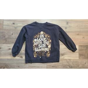 Buckle Billabong Sweatshirt Girls M Making Waves Pullover Hippie Groovy Crewneck